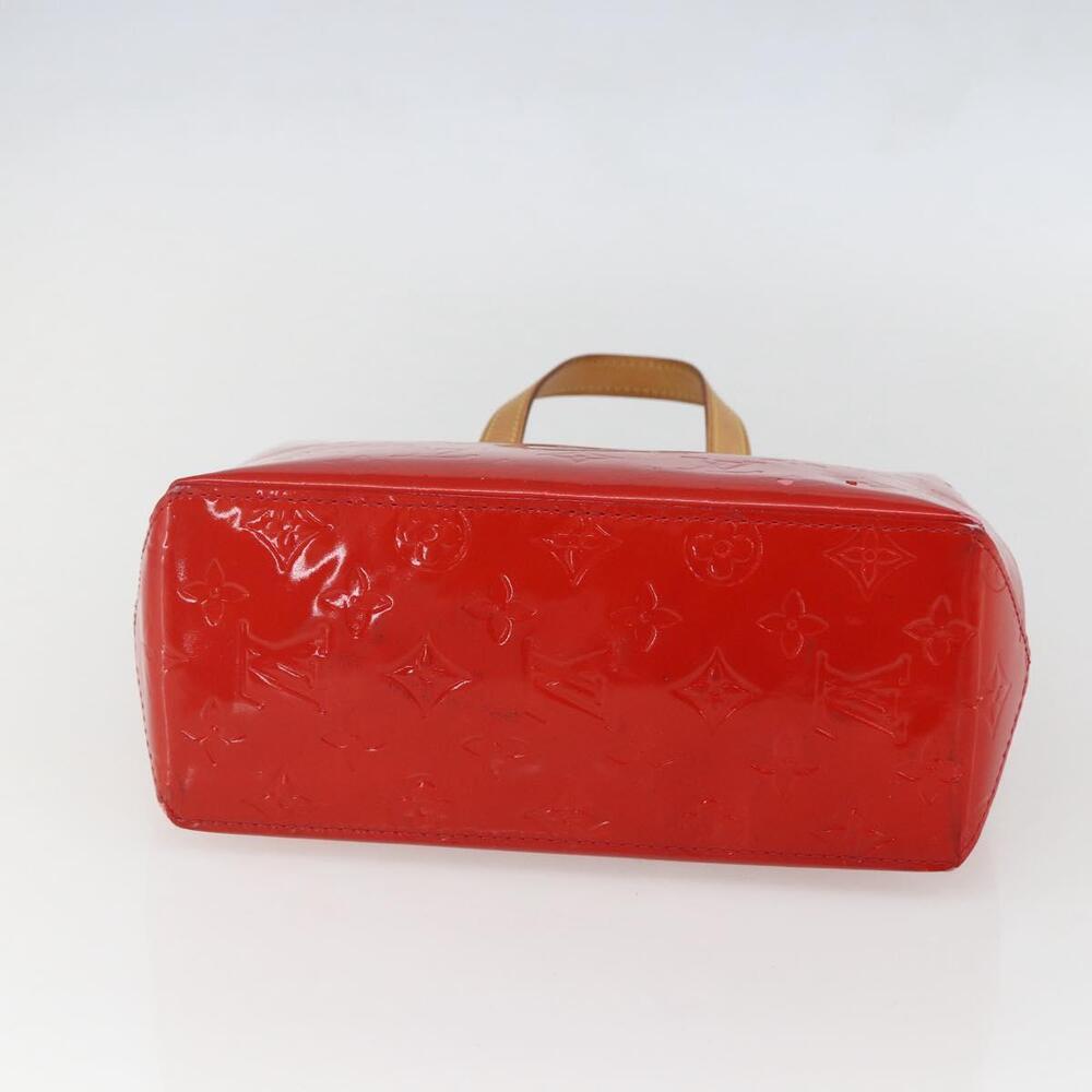 LOUIS VUITTON Monogram Vernis Reade PM Hand Bag Red Rouge M91088 LV Auth 158118 - Picture 5 of 16